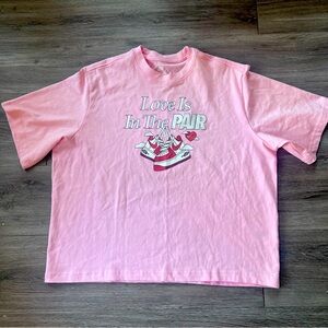 Nike Pink Love is in the Pair graphic tshirt